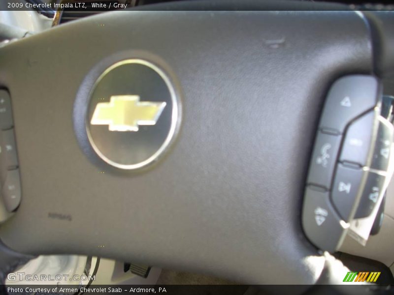 White / Gray 2009 Chevrolet Impala LTZ