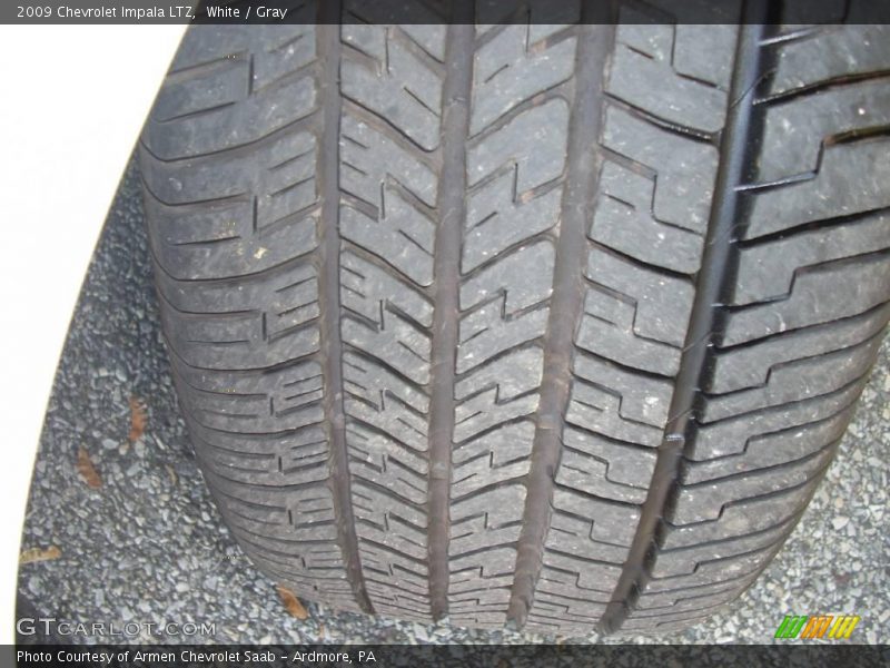 White / Gray 2009 Chevrolet Impala LTZ