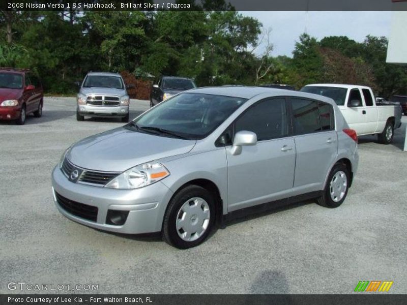 Brilliant Silver / Charcoal 2008 Nissan Versa 1.8 S Hatchback