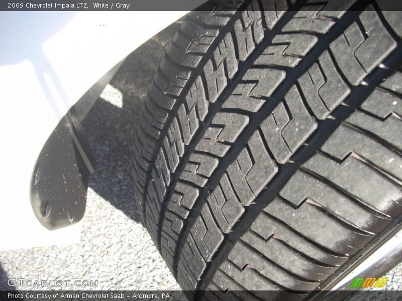 White / Gray 2009 Chevrolet Impala LTZ