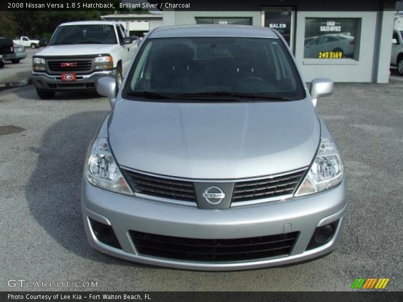 Brilliant Silver / Charcoal 2008 Nissan Versa 1.8 S Hatchback