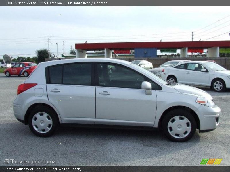 Brilliant Silver / Charcoal 2008 Nissan Versa 1.8 S Hatchback