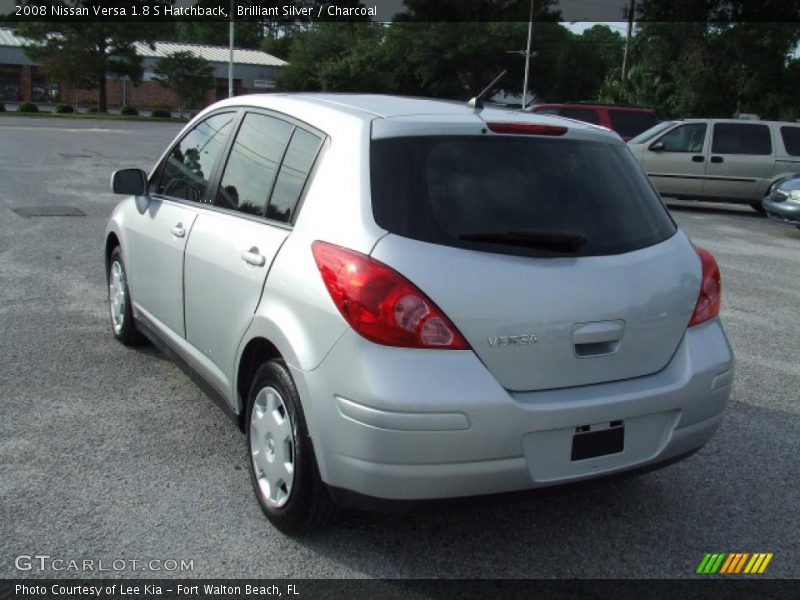 Brilliant Silver / Charcoal 2008 Nissan Versa 1.8 S Hatchback