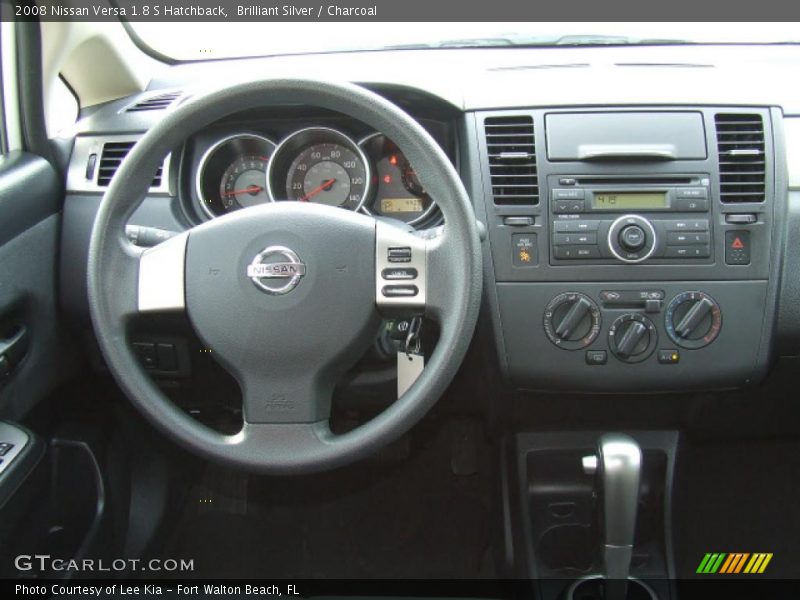 Brilliant Silver / Charcoal 2008 Nissan Versa 1.8 S Hatchback