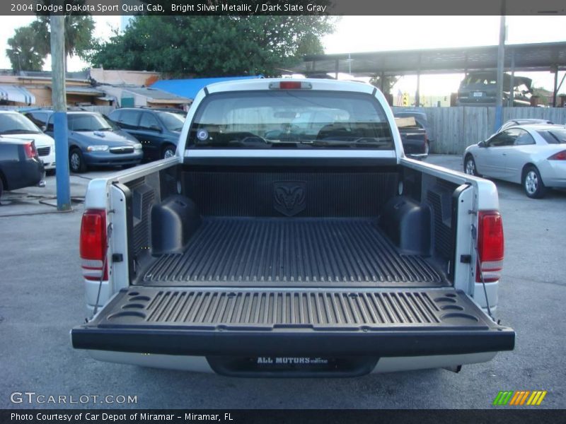 Bright Silver Metallic / Dark Slate Gray 2004 Dodge Dakota Sport Quad Cab