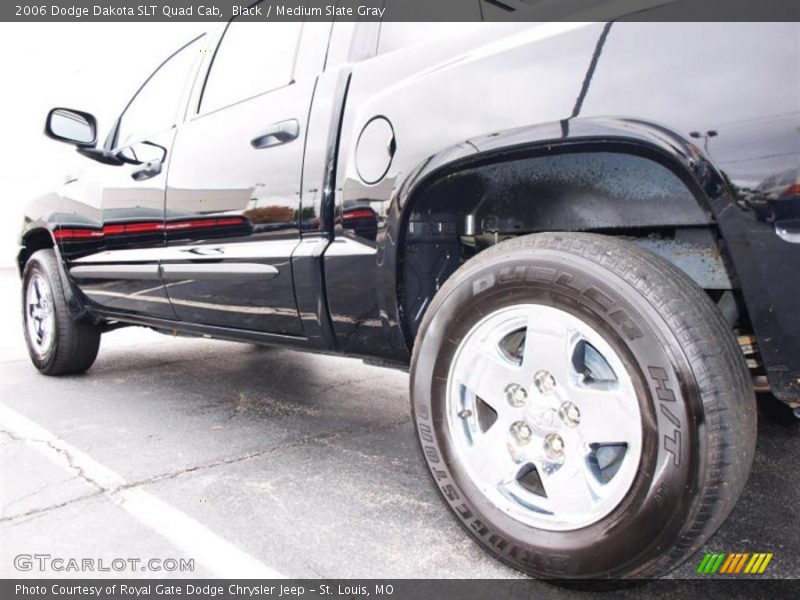 Black / Medium Slate Gray 2006 Dodge Dakota SLT Quad Cab
