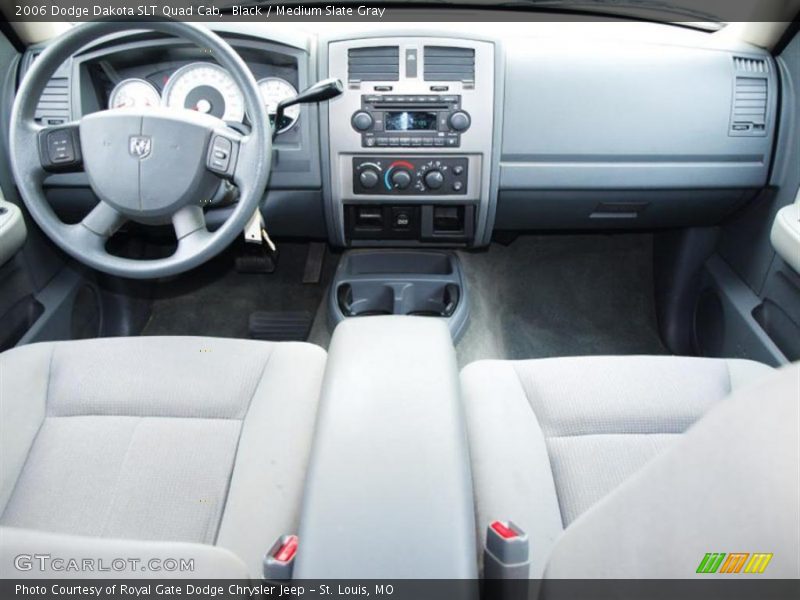 Black / Medium Slate Gray 2006 Dodge Dakota SLT Quad Cab