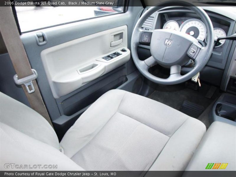 Black / Medium Slate Gray 2006 Dodge Dakota SLT Quad Cab