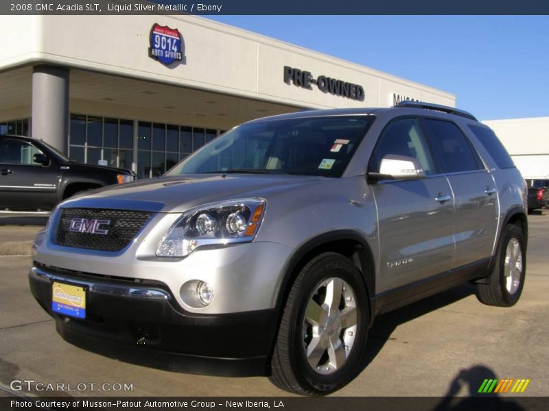 Liquid Silver Metallic / Ebony 2008 GMC Acadia SLT