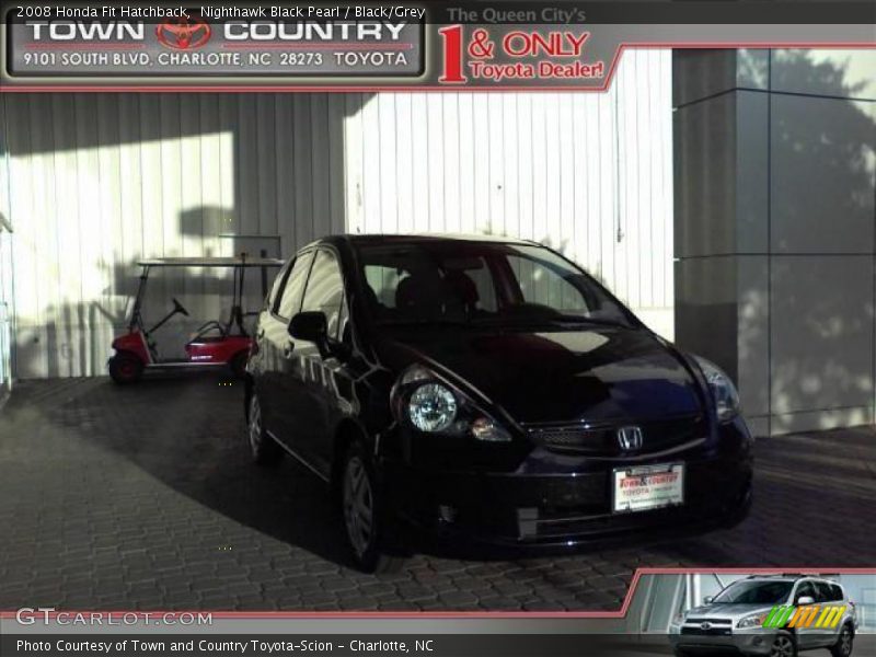 Nighthawk Black Pearl / Black/Grey 2008 Honda Fit Hatchback