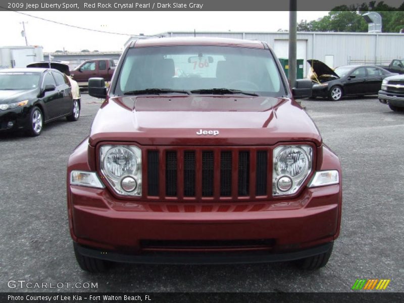 Red Rock Crystal Pearl / Dark Slate Gray 2009 Jeep Liberty Sport