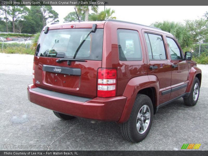 Red Rock Crystal Pearl / Dark Slate Gray 2009 Jeep Liberty Sport