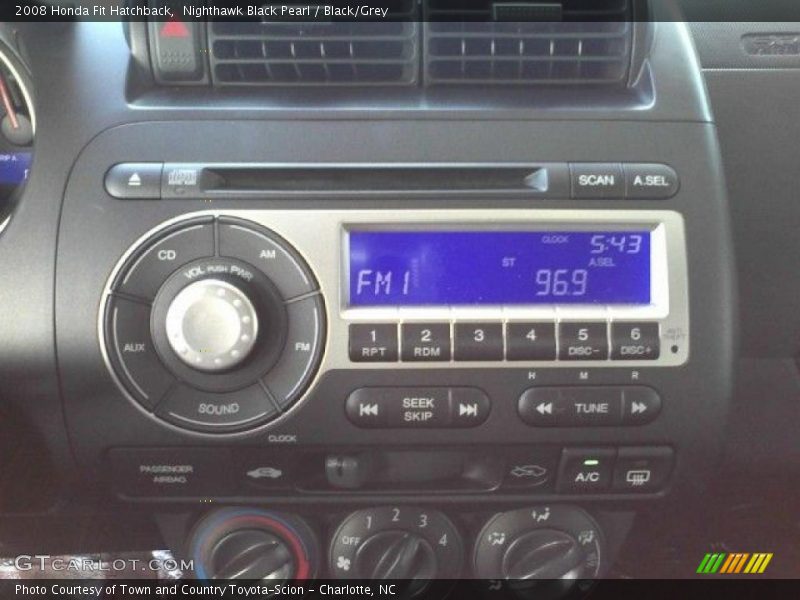 Nighthawk Black Pearl / Black/Grey 2008 Honda Fit Hatchback