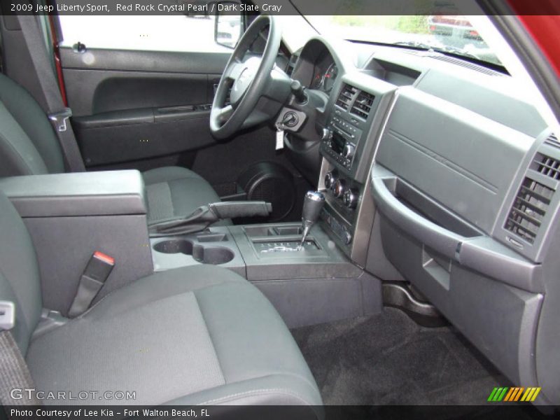 Red Rock Crystal Pearl / Dark Slate Gray 2009 Jeep Liberty Sport