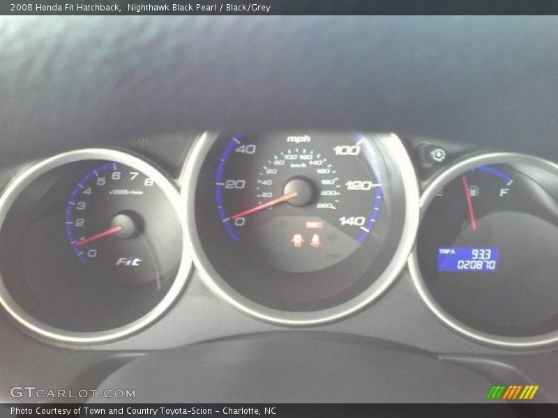 Nighthawk Black Pearl / Black/Grey 2008 Honda Fit Hatchback