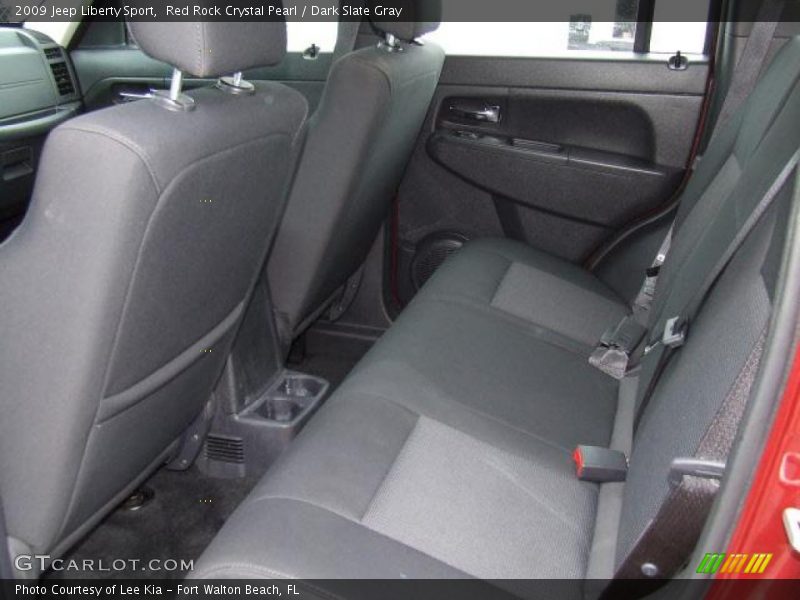Red Rock Crystal Pearl / Dark Slate Gray 2009 Jeep Liberty Sport