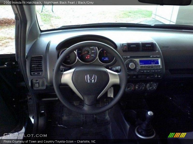 Nighthawk Black Pearl / Black/Grey 2008 Honda Fit Hatchback