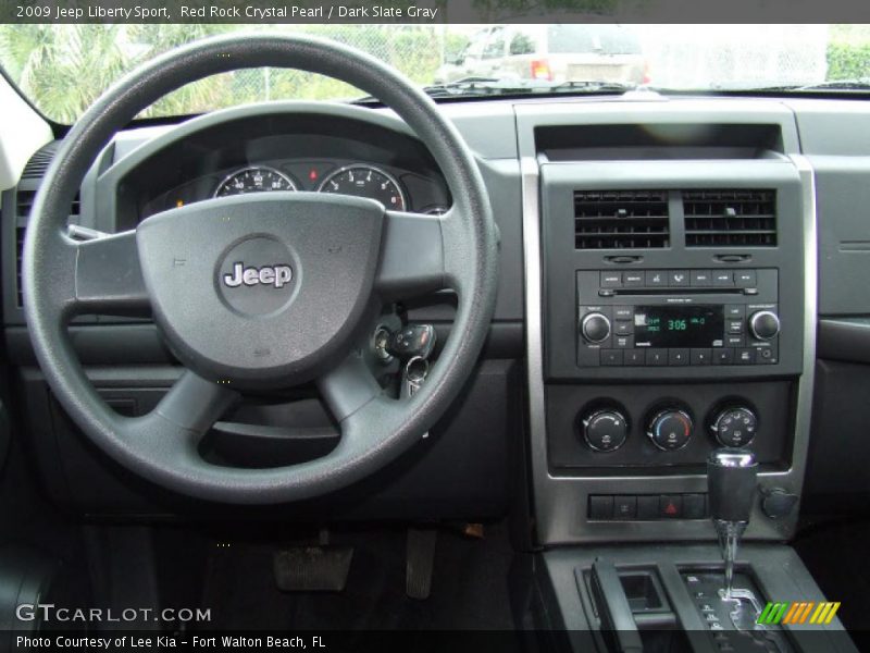 Red Rock Crystal Pearl / Dark Slate Gray 2009 Jeep Liberty Sport