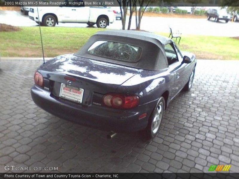 Midnight Blue Mica / Black 2001 Mazda MX-5 Miata Roadster