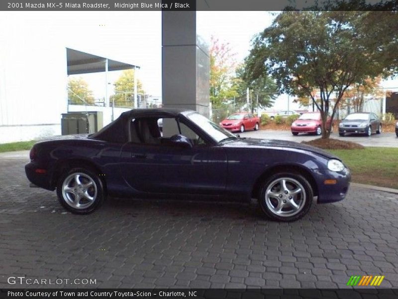 Midnight Blue Mica / Black 2001 Mazda MX-5 Miata Roadster