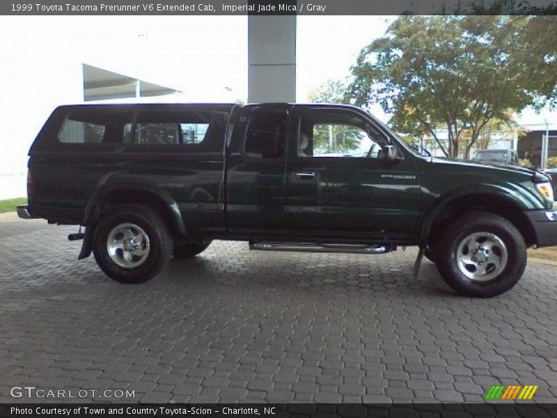 Imperial Jade Mica / Gray 1999 Toyota Tacoma Prerunner V6 Extended Cab