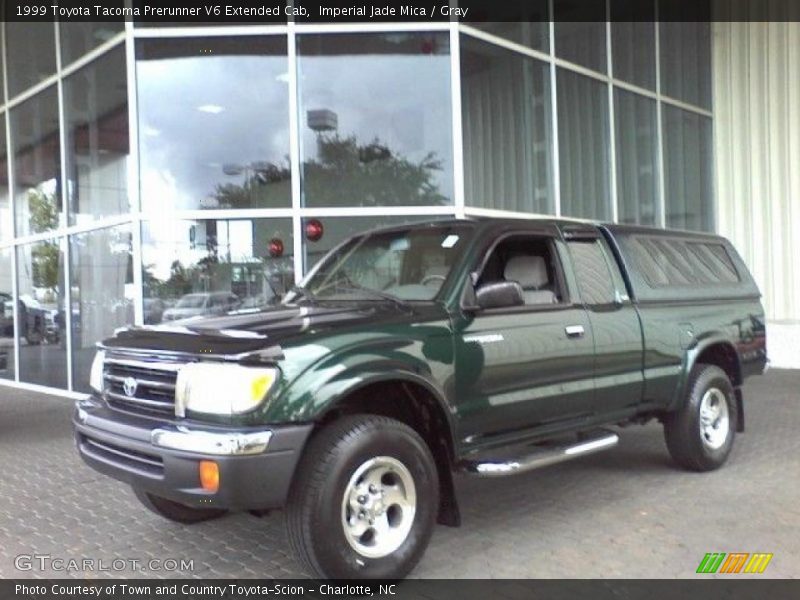 Imperial Jade Mica / Gray 1999 Toyota Tacoma Prerunner V6 Extended Cab