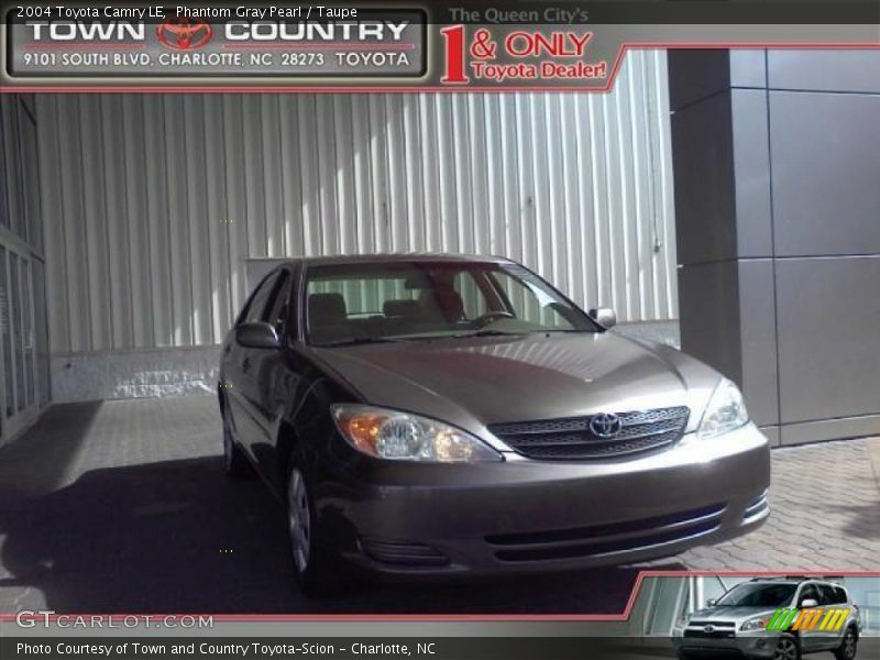 Phantom Gray Pearl / Taupe 2004 Toyota Camry LE