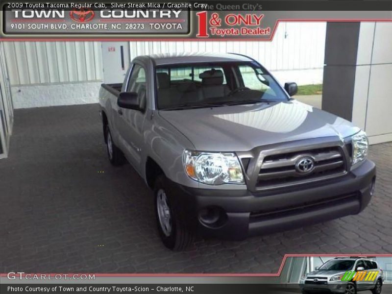 Silver Streak Mica / Graphite Gray 2009 Toyota Tacoma Regular Cab