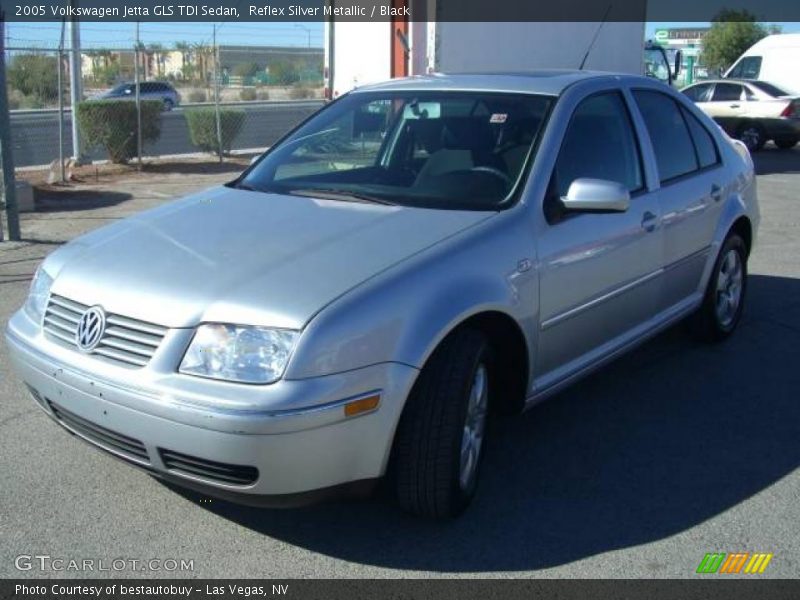 Reflex Silver Metallic / Black 2005 Volkswagen Jetta GLS TDI Sedan