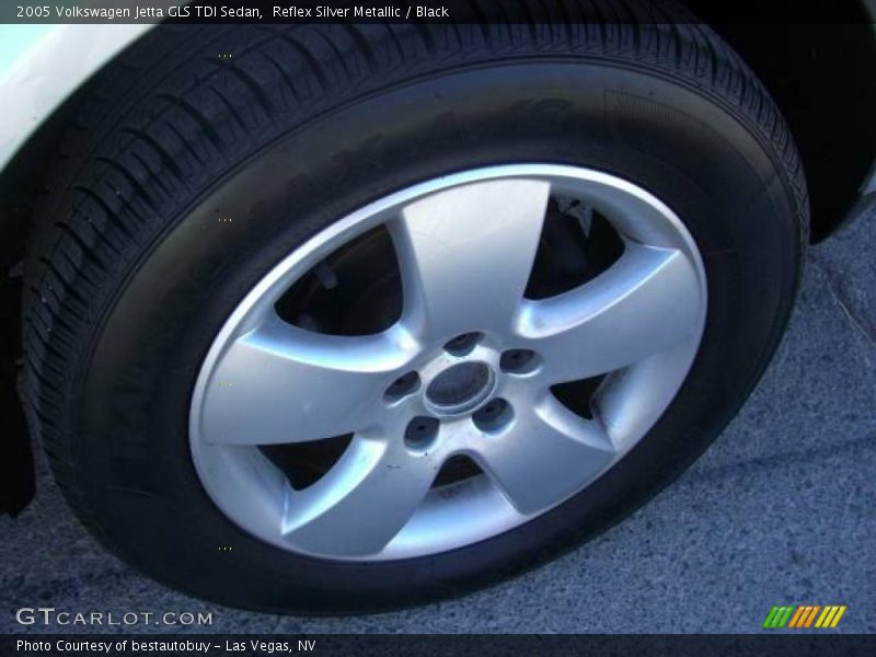 Reflex Silver Metallic / Black 2005 Volkswagen Jetta GLS TDI Sedan