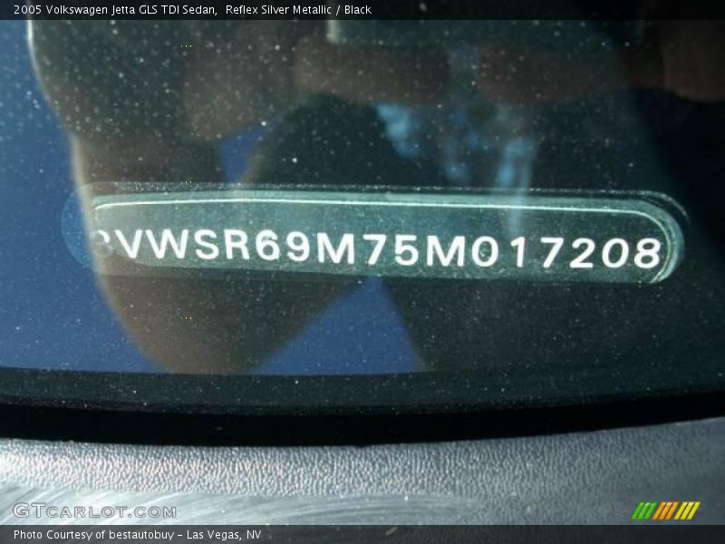 Reflex Silver Metallic / Black 2005 Volkswagen Jetta GLS TDI Sedan