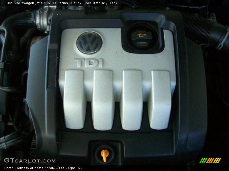 Reflex Silver Metallic / Black 2005 Volkswagen Jetta GLS TDI Sedan