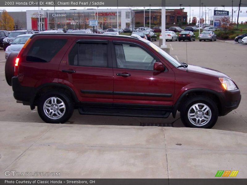 Chianti Red Pearl / Saddle 2003 Honda CR-V EX 4WD