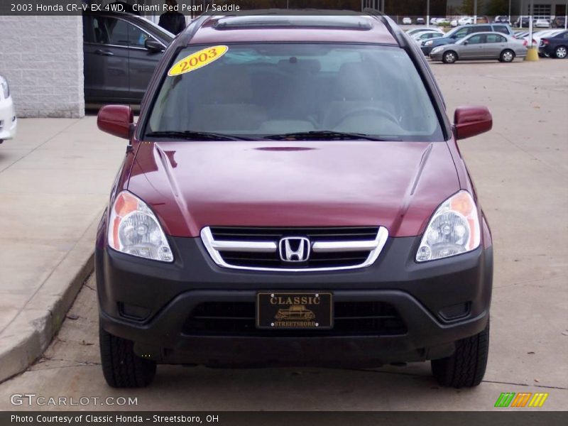 Chianti Red Pearl / Saddle 2003 Honda CR-V EX 4WD