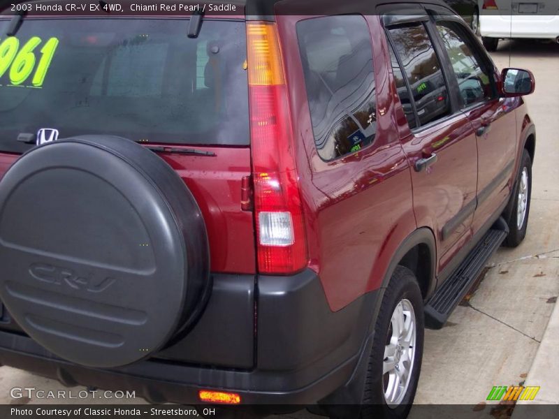 Chianti Red Pearl / Saddle 2003 Honda CR-V EX 4WD