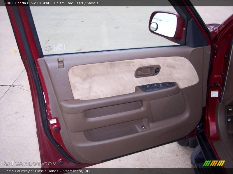 Chianti Red Pearl / Saddle 2003 Honda CR-V EX 4WD