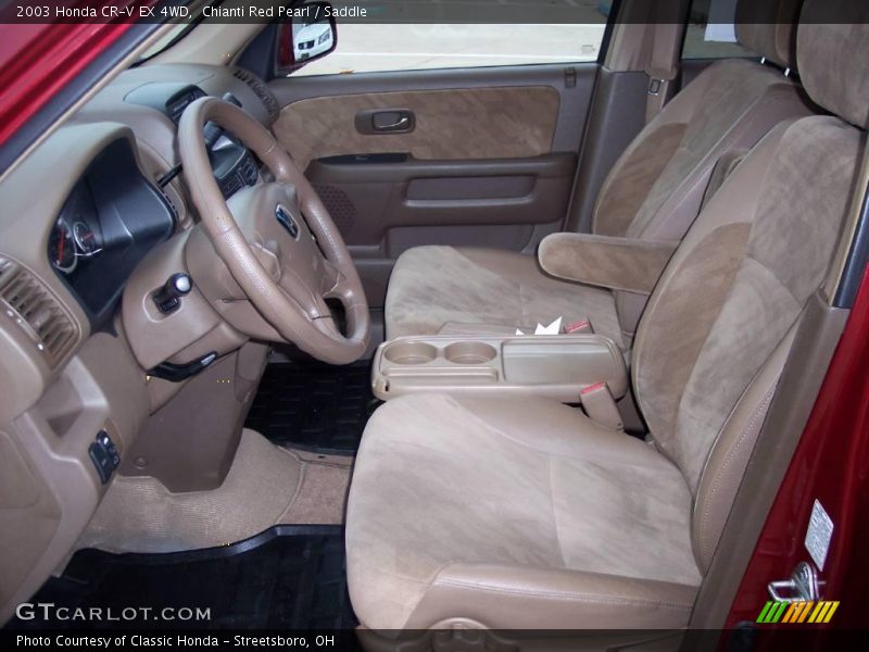 Chianti Red Pearl / Saddle 2003 Honda CR-V EX 4WD