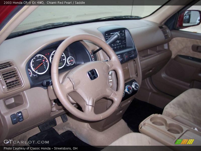 Chianti Red Pearl / Saddle 2003 Honda CR-V EX 4WD