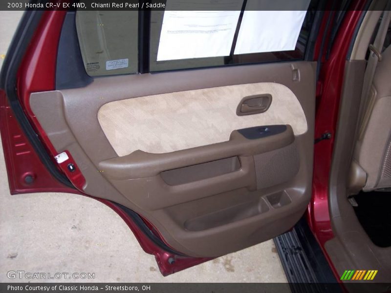 Chianti Red Pearl / Saddle 2003 Honda CR-V EX 4WD