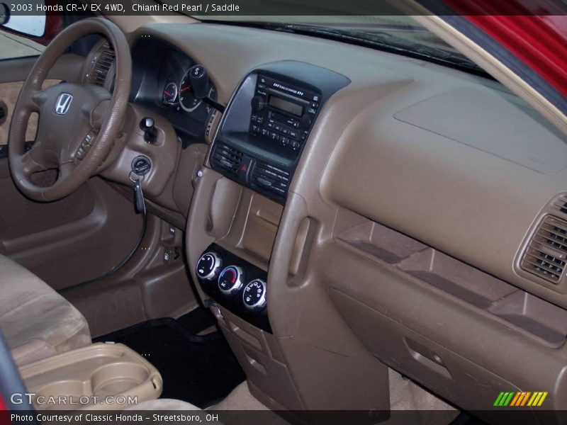 Chianti Red Pearl / Saddle 2003 Honda CR-V EX 4WD