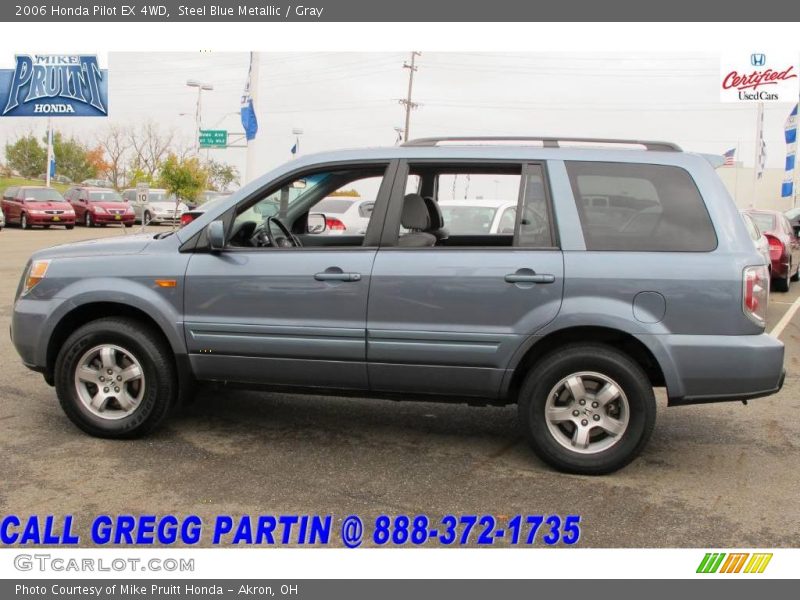 Steel Blue Metallic / Gray 2006 Honda Pilot EX 4WD