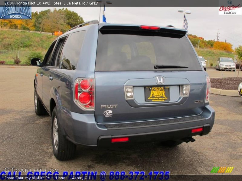 Steel Blue Metallic / Gray 2006 Honda Pilot EX 4WD