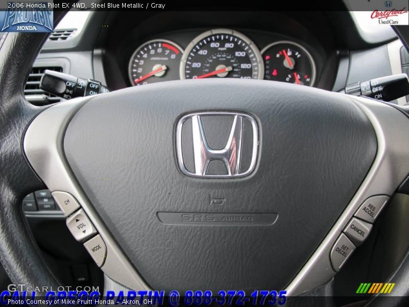 Steel Blue Metallic / Gray 2006 Honda Pilot EX 4WD