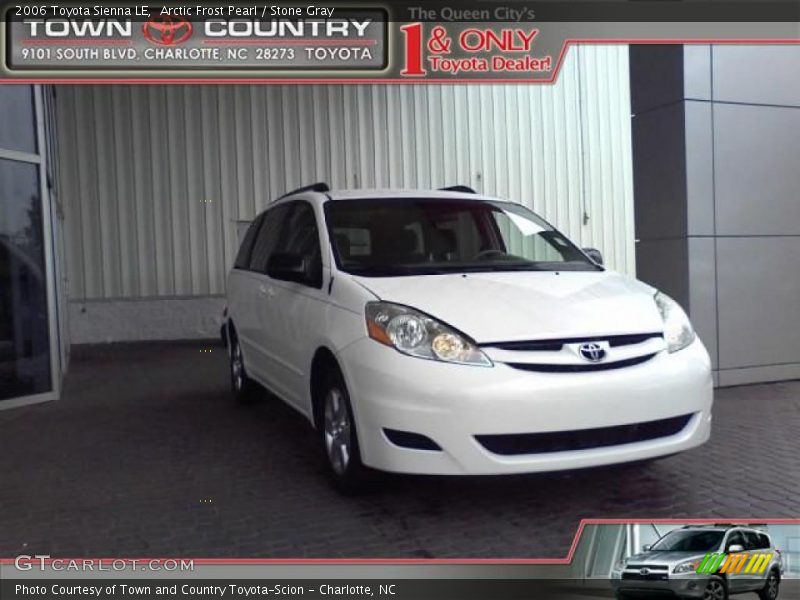 Arctic Frost Pearl / Stone Gray 2006 Toyota Sienna LE
