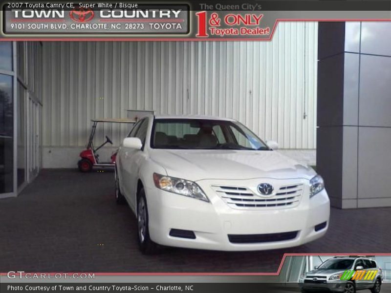 Super White / Bisque 2007 Toyota Camry CE