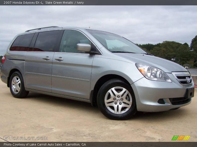 Slate Green Metallic / Ivory 2007 Honda Odyssey EX-L