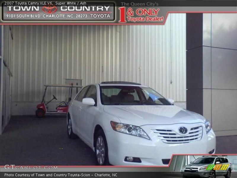 Super White / Ash 2007 Toyota Camry XLE V6