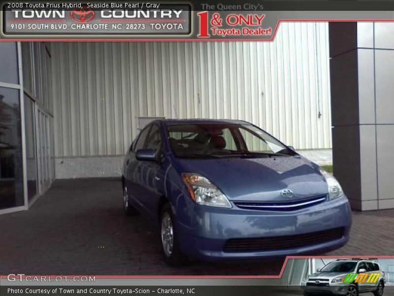 Seaside Blue Pearl / Gray 2008 Toyota Prius Hybrid