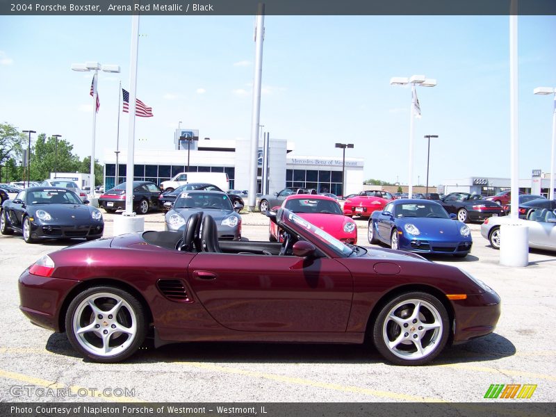 Arena Red Metallic / Black 2004 Porsche Boxster