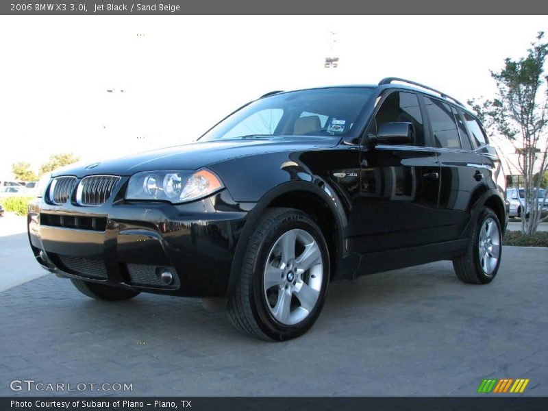Jet Black / Sand Beige 2006 BMW X3 3.0i